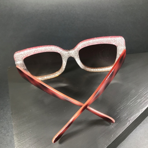 🆑 Square Sunglasses in Yellow and Pink - Picture 8 of 8